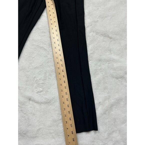 Athleta Womens Black Stellar Crop Pants Zip Pockets Perforated Sides ST - Picture 5 of 11